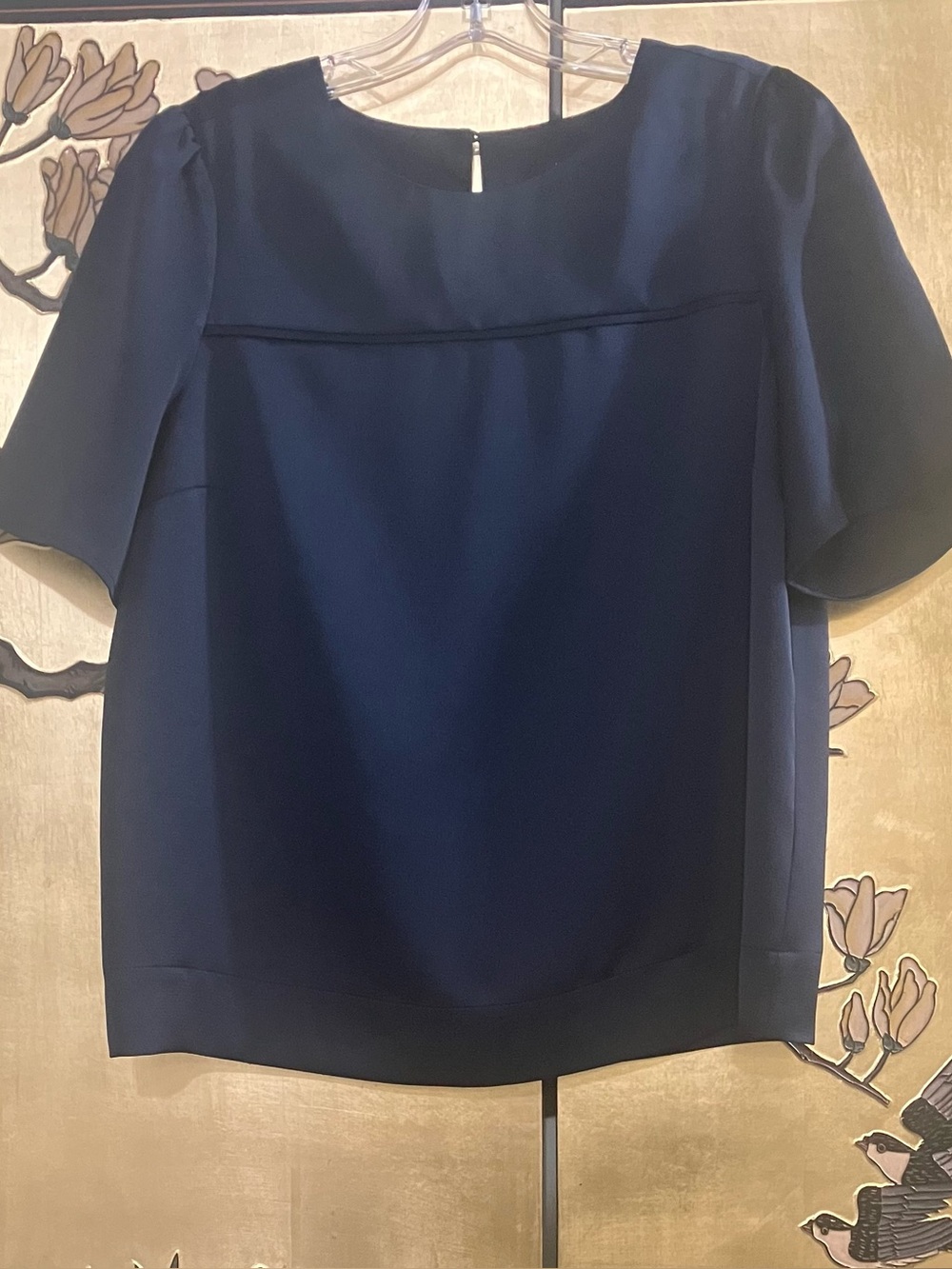 J. Crew 365 Navy Blouse